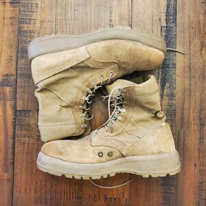 BELLEVILLE US ARMY Desert Tan Suede Combat Boots AHWC 12.0 R 18-D-1001 Vibram